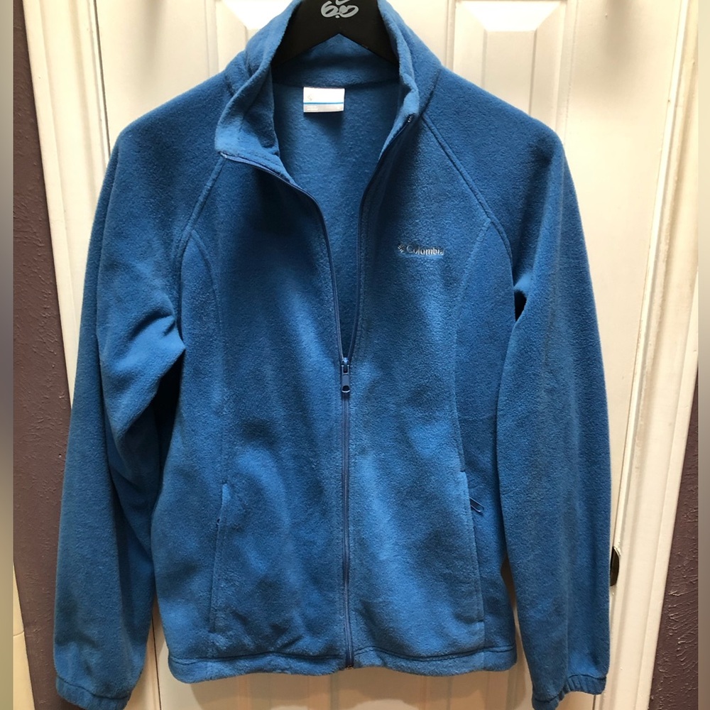 NWOT Columbia Blue Fleece Jacket - Picture 4 of 9